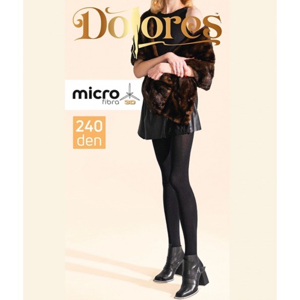 Теплые колготки из мікрофибры 3D Dolores, 240 den