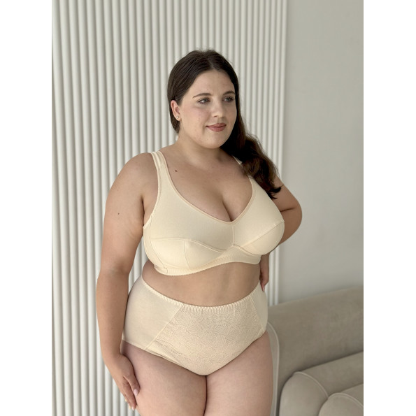  Хлопковый бюстгальтер минимайзер Elita 1408
