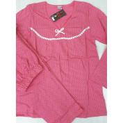 Бавовняна жіноча піжама FAZO 415 Рожева