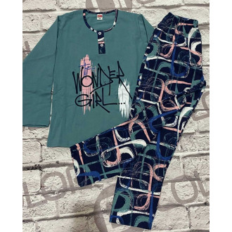 Теплая женская пижама на байке Busco