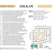 Колготки з підтягуючими шортиками GIULIA Slim 20 den
