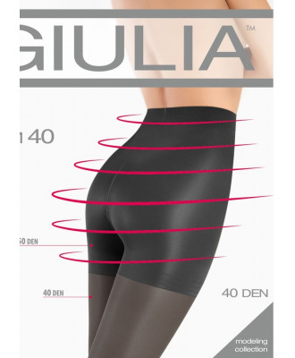 Колготки з підтягуючими шортиками GIULIA Slim 40 den