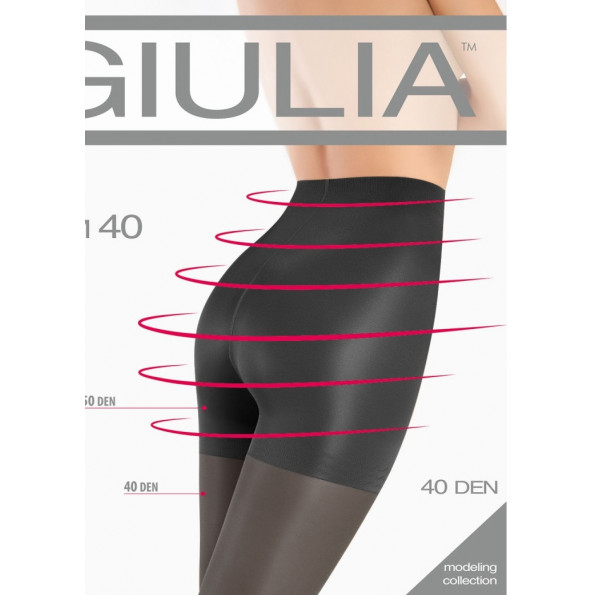 Колготки з підтягуючими шортиками GIULIA Slim 40 den