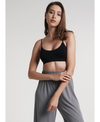 Бесшовный топ на тонких бретелях GIULIA CAMI TOP RIB