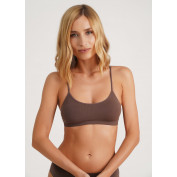 Бесшовный топ на тонких бретелях GIULIA CAMI TOP RIB