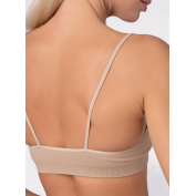 Бесшовный топ на тонких бретелях GIULIA CAMI TOP RIB