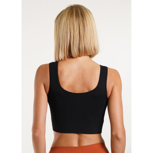 Топ в рубчик на широких бретелях GIULIA TOP RIB