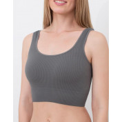 Топ в рубчик на широких бретелях GIULIA TOP RIB