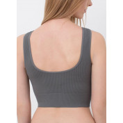Топ в рубчик на широких бретелях GIULIA TOP RIB