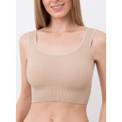 Топ в рубчик на широких бретелях GIULIA TOP RIB