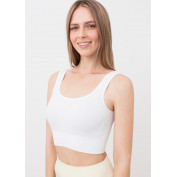 Топ в рубчик на широких бретелях GIULIA TOP RIB