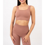 Топ в рубчик на широких бретелях GIULIA TOP RIB