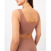Топ в рубчик на широких бретелях GIULIA TOP RIB