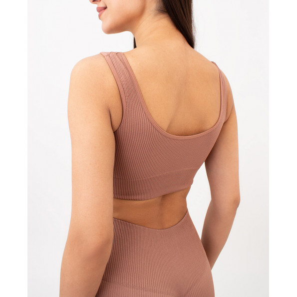 Топ в рубчик на широких бретелях GIULIA TOP RIB