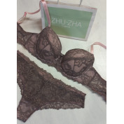 Мереживний комплект білизни Marta Lingerie 215 Smoky