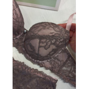 Мереживний комплект білизни Marta Lingerie 215 Smoky