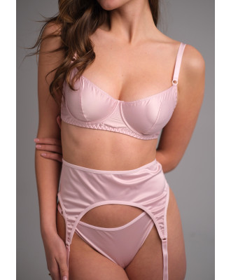 Комплект с изысканного сатина Zhu-Zha 231 Pink  (Бюстгальтер с трусиками)