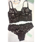 Комплект белья Zhu Zha 294 Stella Brown, бюстье на косточках