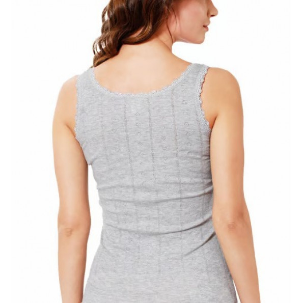 Женская майка с кружевом Nicoletta 23493