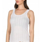 Женская майка с кружевом Nicoletta 23493