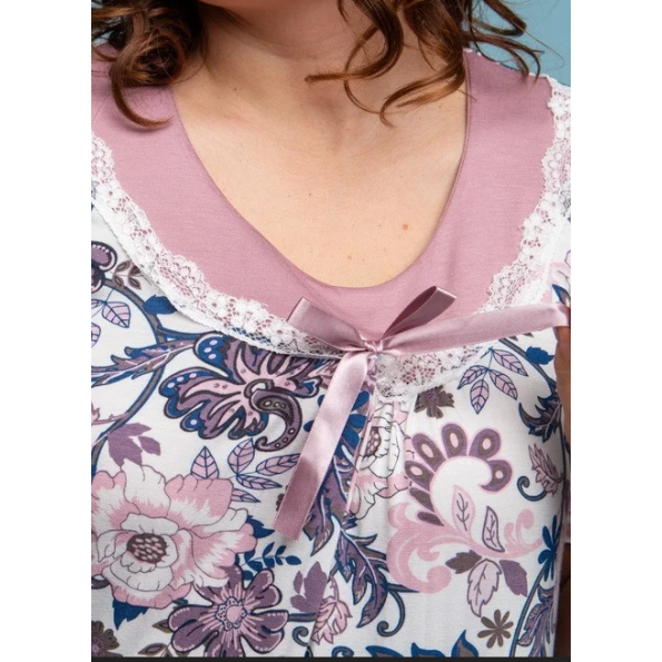 Жіноча сорочка з коротким рукавом Nicoletta 81982 