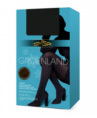 Термоколготки женкие с флисом Omsa Groenland 250 den 