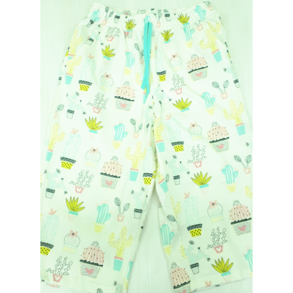 Хлопковая пижама с бриджами 32028 Кактус