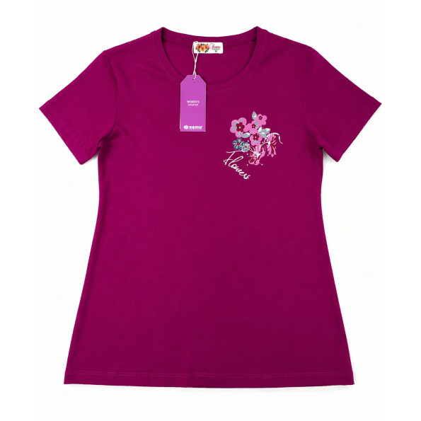 Хлопковая пижама с бриджами 32028 Flower