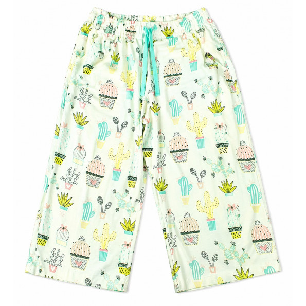 Хлопковая пижама с бриджами 32028 Кактус