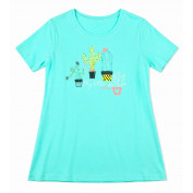 Хлопковая пижама с бриджами 32028 Кактус