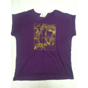 Женская батальная футболка из хлопка Samo 4099