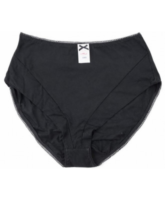 Хлопковые черные трусики слип  Siluet 23
