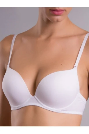 Гладкий бюстгальтер Acousma 6065 с гелевым push-up, белый