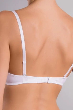 Гладкий бюстгальтер Acousma 6065 с гелевым push-up, белый