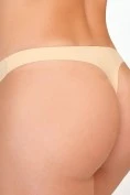 Бесшовные трусики стринги Acousma 6378 бежевые