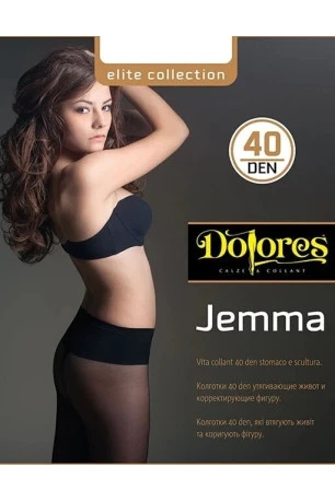 Колготи з широким поясом Jemma 40 den Dolores, чорні