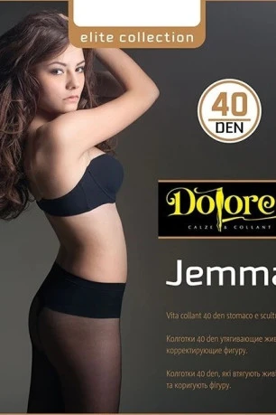 Колготки с широким поясом Jemma 40 den Dolores, черные