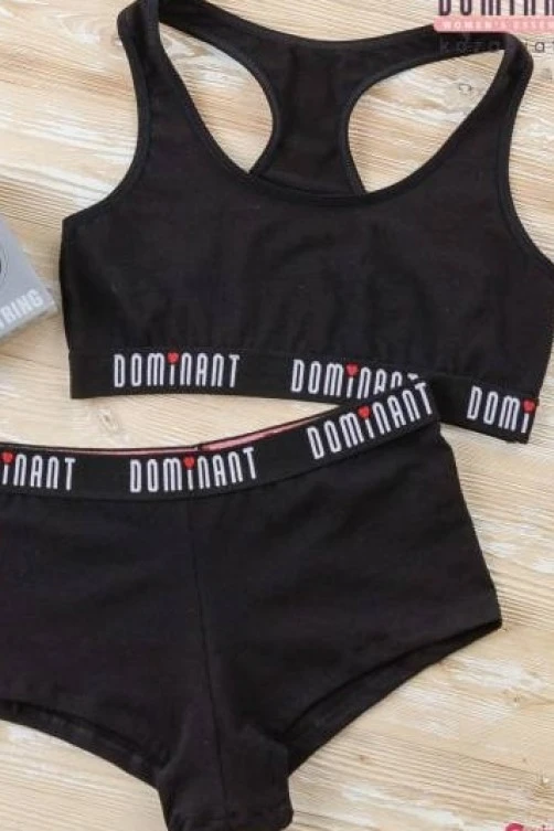 Хлопковый комплект 3 в 1 (Топ, стринги, шортики) Dominant 95000