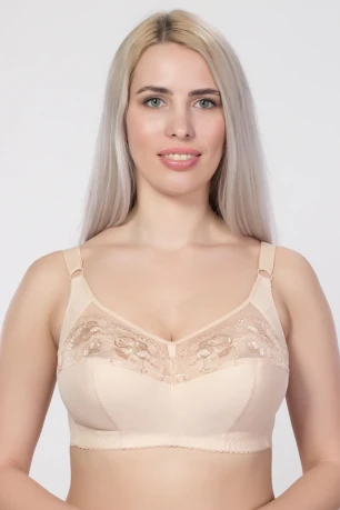 Бюстгальтер топ з мереживом Elita 209 Тілесний