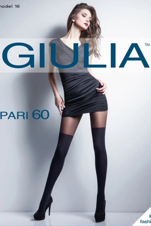 Колготки с имитацией GIULIA Pari 60 den, Шоколад