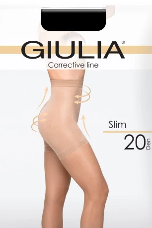 Колготки с подтягивающими шортиками GIULIA Slim 20 den