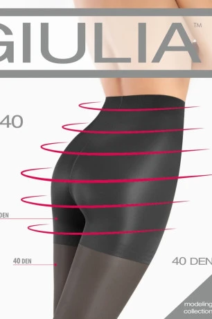 Колготки с подтягивающими шортиками GIULIA Slim 40 den