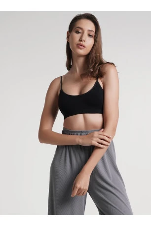 Безшовний топ на тонких бретелях GIULIA CAMI TOP RIB