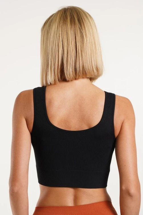 Топ в рубчик на широких бретелях GIULIA TOP RIB