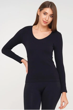 Жіночий джемпер в рубчик MAGLIA RIB, р L-XL