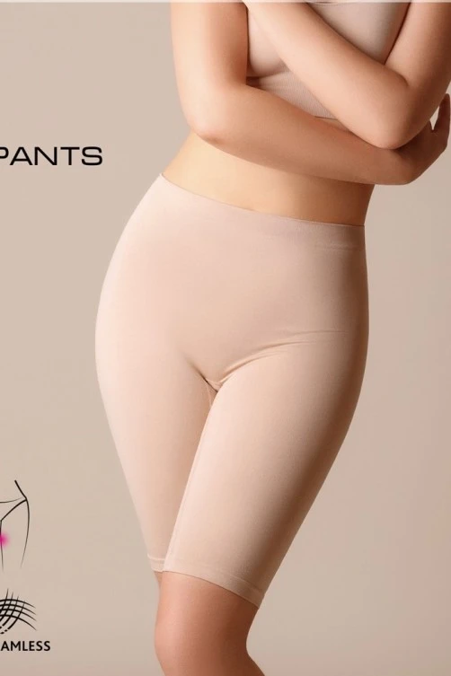 Беcшовные панталоны-шортики PANTS, Бежевые