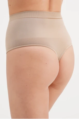 Моделирующие стринги GIULIA HIGH WAIST, Бежевые
