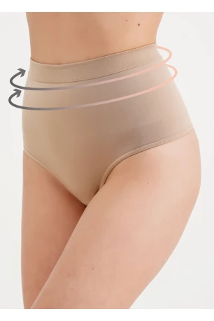 Моделирующие стринги GIULIA HIGH WAIST, Бежевые
