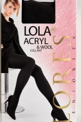 Теплые женские колготки с шерстью LORES Lola, Nero
