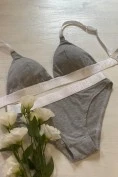 Хлопковый комплект без косточек Marta Lingerie 242 Меланж, L размер